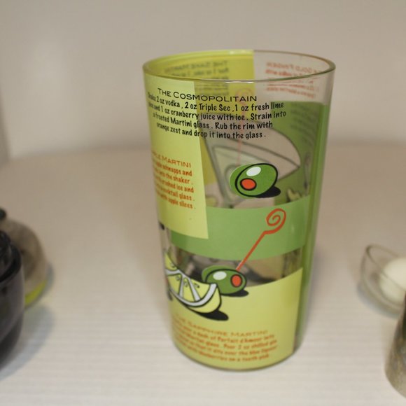 VTG 1950s glass and silver martini cocktail mixer retro - Picture 6 of 9